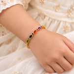 Rainbow Jewel Gold Kids Kada 5