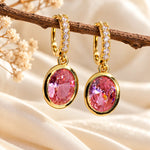 Roselle Blush Crystal Drop Earrings 3
