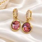 Roselle Blush Crystal Drop Earrings 4