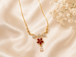 Ruby Blossom Crystal Necklace 3