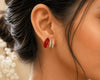 Ruby Luxe Crystal Ear Cuff Earrings