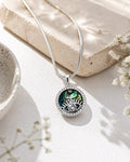 Silver Necklace With Evil Eye Pendent 1