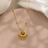 Sunray Tiger Eye Pendant Necklace