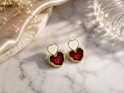 Sweetheart Glow Stud Earrings