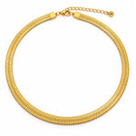 Velora Herringbone Gold Waist Chain 1