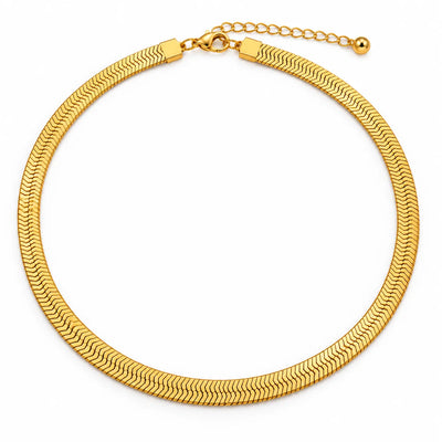 Velora Herringbone Gold Waist Chain