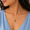 Verdant Glow Green Stone Pendant Necklace