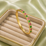 Verona Dual-Tone Crystal Bangle 3