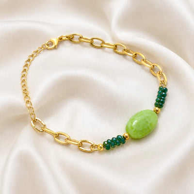Ziva Lime Beaded Bracelet