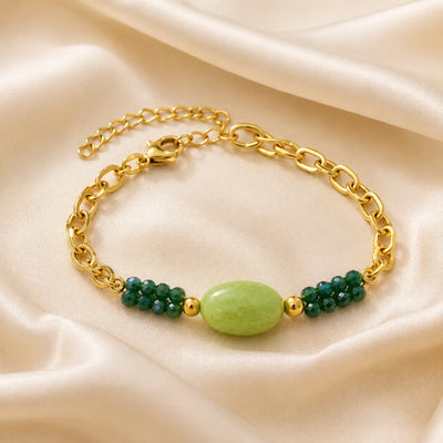Ziva Lime Beaded Bracelet