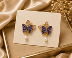 Purple Fantasy Butterfly Retro Earrings 2