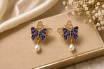 Purple Fantasy Butterfly Retro Earrings 3