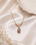 Pink Pendent Rose Gold Necklace 4