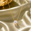 Celestial Solitaire Pendant Necklace
